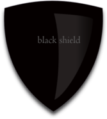 black shield